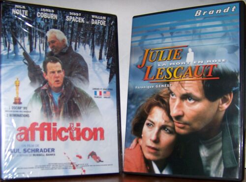 Lot De 2 Dvd : "Affliction" Et "Julie Lescaut : La Mort En Rose"