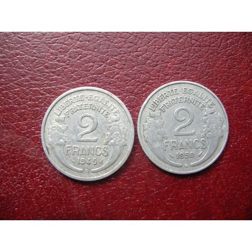 2 Francs 1945 B Et 1950 B