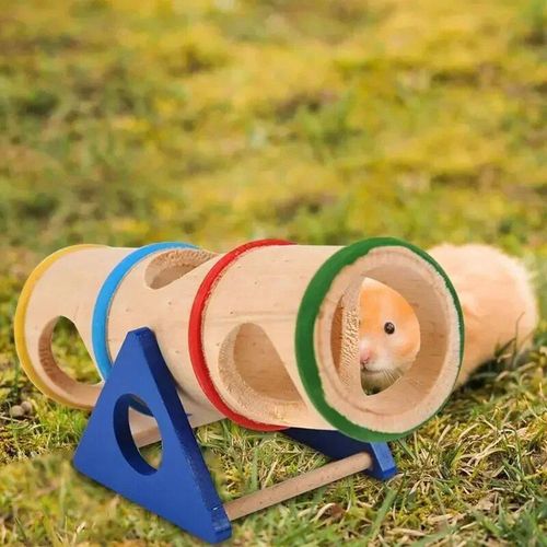 Jos-Tunnel De Maison De Jeu En Bois Pour Animaux De Compagnie,Balançoire,Souris,Rat,Hamster,Tube,Balançoire