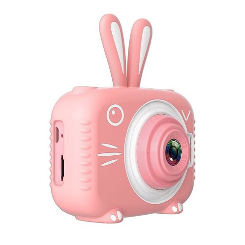 Appareil Photo Enfants, Jouets Appareil Photo Numerique Enfant Vidéo Record 1080p Cadeaux Lcd Pour Les Enfants Appareil Photo Pour Enfants Rose (16g Carte Incluse)