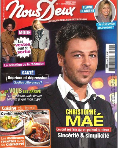 Nous Deux 003354 Christophe Maé, Flavie Flament