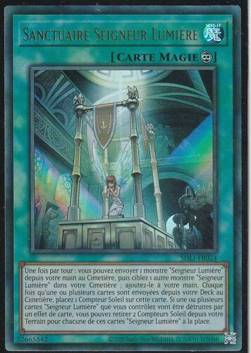 Carte Yu-Gi-Oh - Sanctuaire Seigneur Lumière - Sdli-Fr024 - Ultra-Rare -