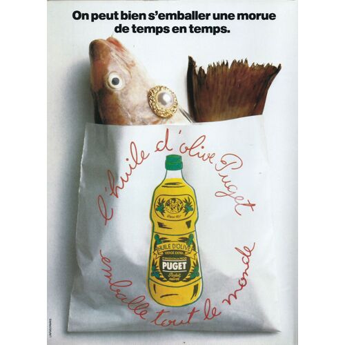 Publicité Papier - Huile D'olive Puget De 1990