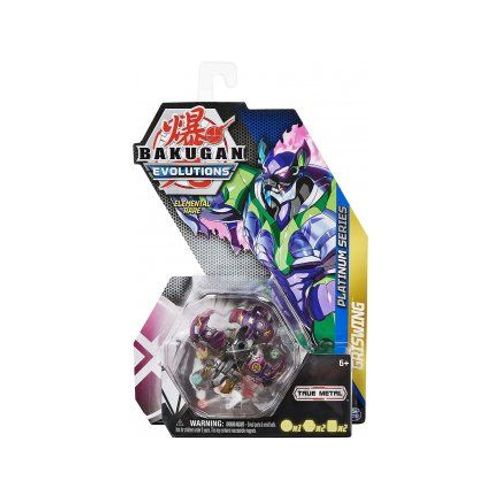 Coffret Bakugan - Pack Legends Griswing : Boule Noir Figurine - Platinum Série 4 - Set Jouet Garçon Et Carte Animal