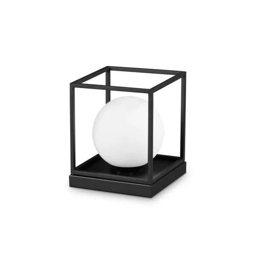 Lampe De Table - Ideal Lux - Lingotto - Globe Noire - Hauteur 22 Cm - 1 Ampoule - Ip20