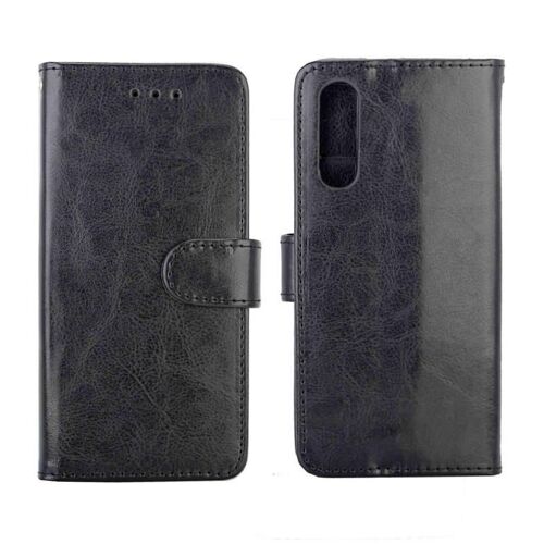 Flip Étui Pour Xiaomi 9 Pro/Xiaomi 9 Pro 5g Cuir Pu Antichoc Fermeture Magnétique Titulaire De La Carte Bicelle - Noir