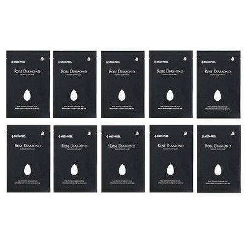 Medi-Peel Rose Diamond, Masque De Beauté Éclat Radieux, 10 Masques En Tissu, 25 Ml Chacun 