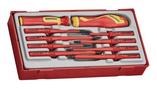Set tournevis 1000 V 10 pcs Teng Tools TTV710N