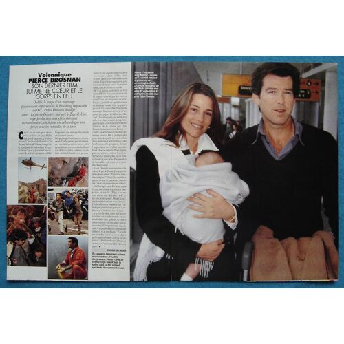 Paris Match N°2497, Coupure De Presse: Pierce Brosnan (Film - Le Pic De Dante)