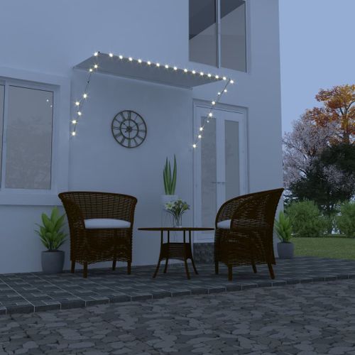 Vidaxl Auvent Rétractable Avec Led 250x150 Cm Crème