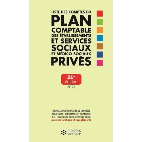 Liste Des Comptes Du Plan Comptable Des Établissements Et Services Sociaux Et Médico-Sociaux Privés