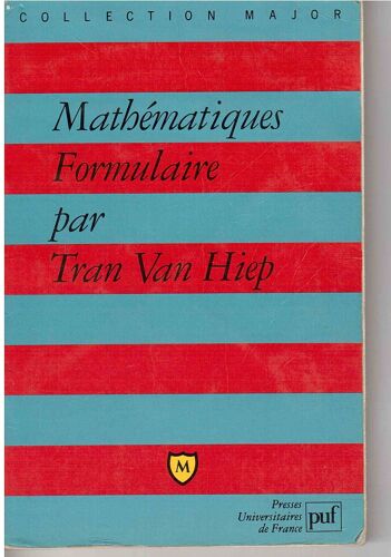 Mathématiques, Formulaire