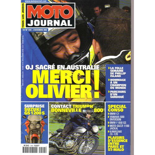 Moto Journal N° 1444 : Oj Sacré En Australie Merci Olivier