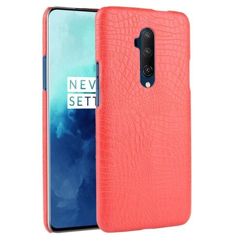 Classique Élégant Étui Pour Oneplus 7t Pro Housse De Protection Mode Classique D'alligator Anti Éraflure Compatibilité - Rouge