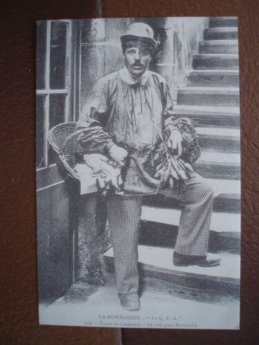 Carte Postale Noir & Blanc Le Bon Gars Normand