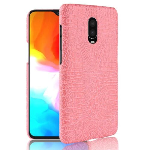 Classique Élégant Étui Pour Oneplus 6t Mode Classique D'alligator Housse De Protection Anti Éraflure Compatibilité - Couleur Rose