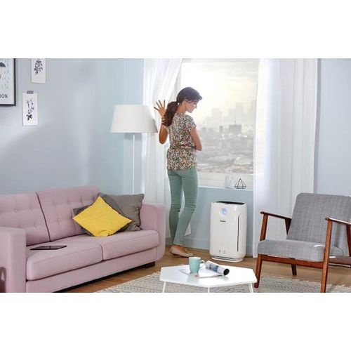 Purificateur D'air Jusqu¿À 79 M² Avec Affichage Des Particules Fines En Temps Réel Blanc Noir