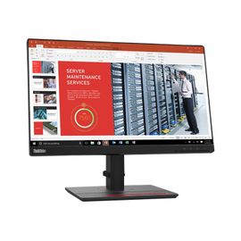 Lenovo ThinkVision T22i-20 - Écran LED - 22" (21.5" visualisable) - 1920 x 1080 Full HD (1080p) @ 75 Hz - IPS - 250 cd/m² - 1000:1 - 4 ms - HDMI, VGA, DisplayPort - noir corbeau - pour...