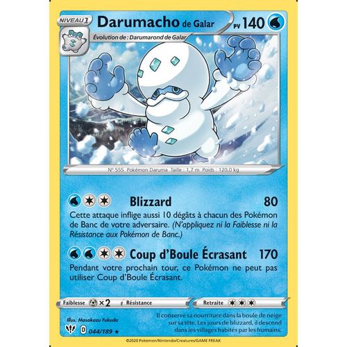 Pokemon!!! Darumacho De Galar (44/189)