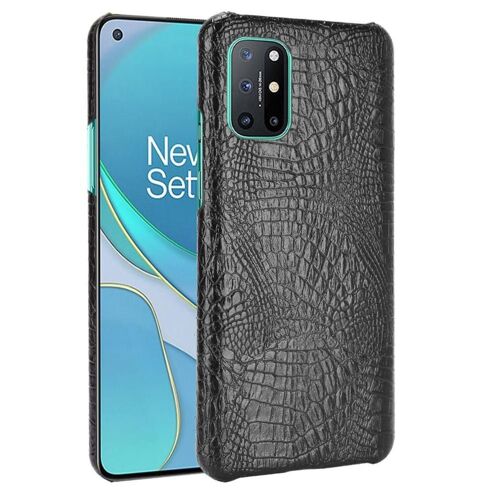 Classique Élégant Étui Pour Oneplus 8t Housse De Protection Compatibilité Mode Classique D'alligator Anti Éraflure - Noir