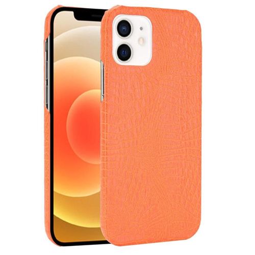 Classique Élégant Étui Pour Iphone 12 Mini Mode Classique D'alligator Anti Éraflure Housse De Protection Compatibilité - Couleur Orange