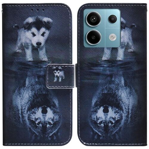 Tongez Étui Pour Xiaomi Redmi Note 13 Pro 5g Portefeuille Peint Fermeture Magnétique Fentes Pour Cartes Cuir Pu - C7