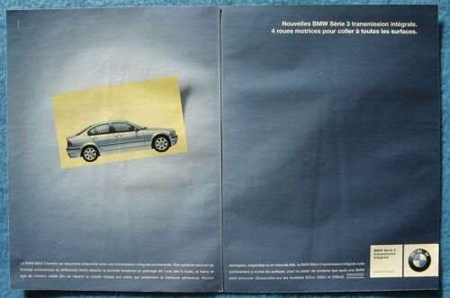 Publicité Papier - Voiture B M W Série 3 De 2000