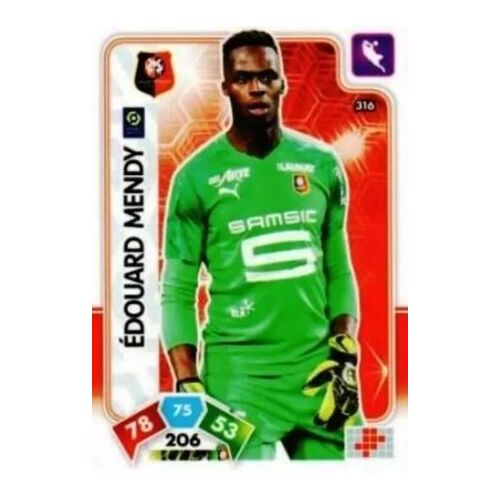 316 Édouard Mendy - Stade Rennais Fc - Panini Adrenalyn Xl Ligue 1 - 2020-2021 Carte Football