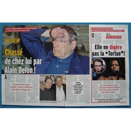 France Dimanche N°3170, Coupure De Presse: Robert Hossein, Alain Delon