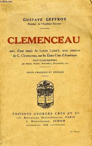 Clemenceau Suivi D'une Étude De Louis Lumet -  Texte Bilingue Français Et Anglais -