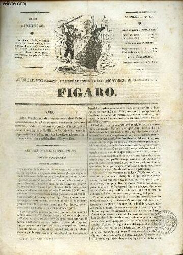 Figaro Ve Année, N° 340.:9 Décembre 1830. Oeuvres Complètes D Hoffman, Contes Nocturnes- Deux Faux Monnayeurs- Bourse De Paris.
