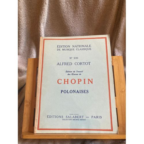 Chopin Polonaises Édition De Travail Alfred Cortot Partition Piano Salabert 5133