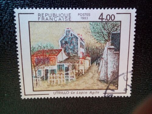 Timbre France Yt 2297 Maurice Utrillo (1883-1955) "Le Lapin Agile" 1983 ( 220904 )