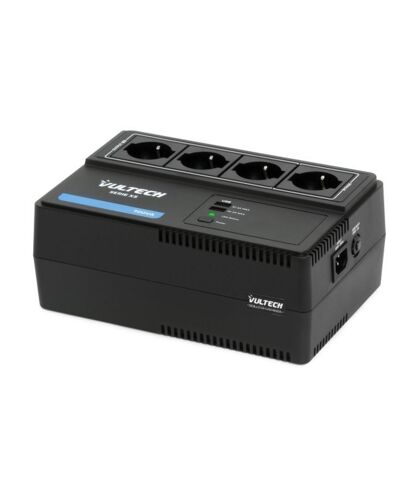 Vultech UPS700VA-XS alimentation d'énergie non interruptible Interactivité de ligne 0,7 kVA 390 W 4 sorties CA
