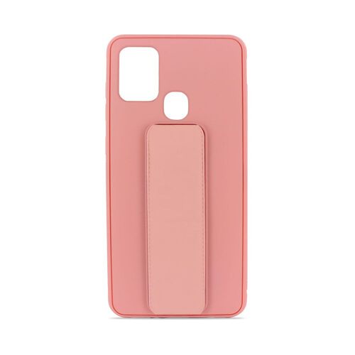Coque semi-rigide magnétique avec support pour Samsung A21s - rose