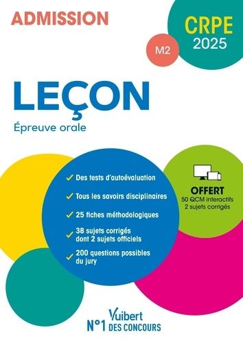 Leçon Epreuve Orale Crpe M2