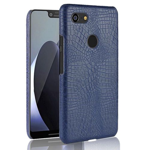 Classique Élégant Étui Pour Google Pixel 3 Housse De Protection Anti Éraflure Mode Classique D'alligator Compatibilité - Bleu