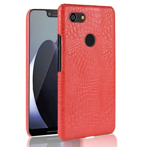 Classique Élégant Étui Pour Google Pixel 3 Housse De Protection Anti Éraflure Mode Classique D'alligator Compatibilité - Rouge