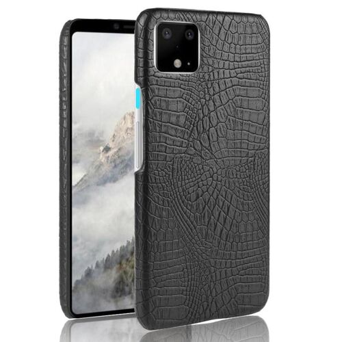 Classique Élégant Étui Pour Google Pixel 4 Xl Compatibilité Anti Éraflure Mode Classique D'alligator Housse De Protection - Noir