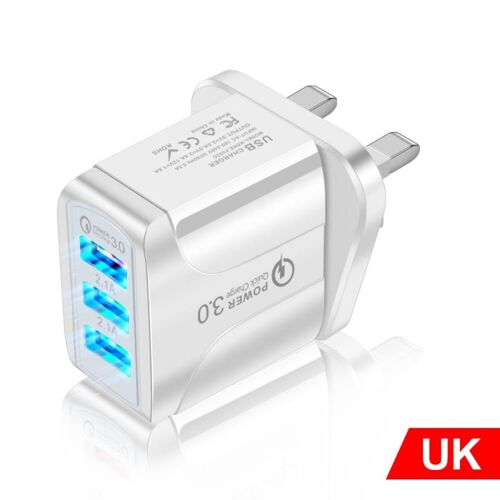 Chargeur De Téléphone Portable À Prise Multiple, Usb, Universel, Pour Iphone, Samsung, Xiaomi