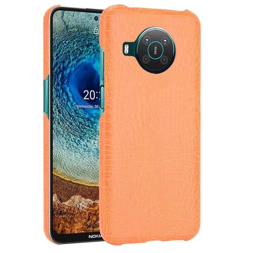 Classique Élégant Étui Pour Nokia X10/X20 Compatibilité Mode Classique D'alligator Housse De Protection Anti Éraflure - Couleur orange