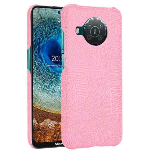 Classique Élégant Étui Pour Nokia X10/X20 Compatibilité Mode Classique D'alligator Housse De Protection Anti Éraflure - Couleur Rose