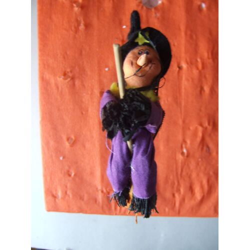Halloween Sorciere Sur Balai Avec Pic