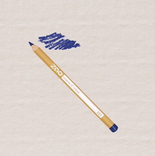 Zao Essence Of Nature - Crayon Yeux 555 Bleu Zao Certifié Bio, Formule 100% Naturelle Et Vegan Crayon Yeux Zao - 555 Bleu - 1,1 Gr 1 G 