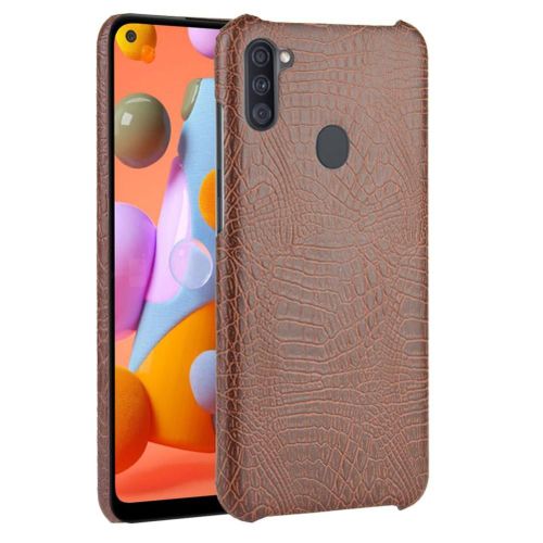 Classique Élégant Étui Pour Samsung Galaxy M11 Compatibilité Housse De Protection Mode Classique D'alligator Anti Éraflure - Le Brun