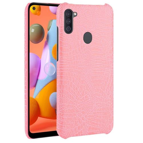 Classique Élégant Étui Pour Samsung Galaxy M11 Compatibilité Housse De Protection Mode Classique D'alligator Anti Éraflure - Couleur Rose