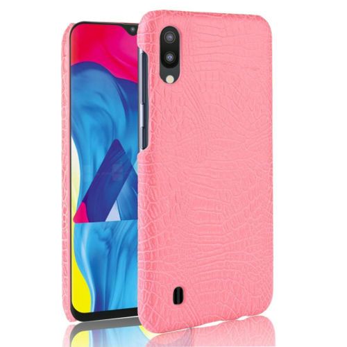 Classique Élégant Étui Pour Samsung Galaxy M10 Compatibilité Anti Éraflure Mode Classique D'alligator Housse De Protection - Couleur Rose