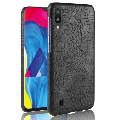 Classique Élégant Étui Pour Samsung Galaxy M10 Compatibilité Anti Éraflure Mode Classique D'alligator Housse De Protection - Noir