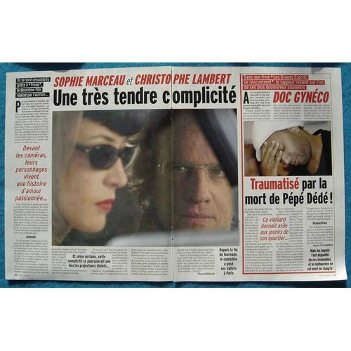 France Dimanche N°3153, Coupure De Presse: Sophie Marceau, Christophe Lambert, Doc Gynéco