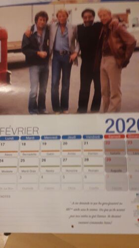 Calendrier Johnny Hallyday 2020
